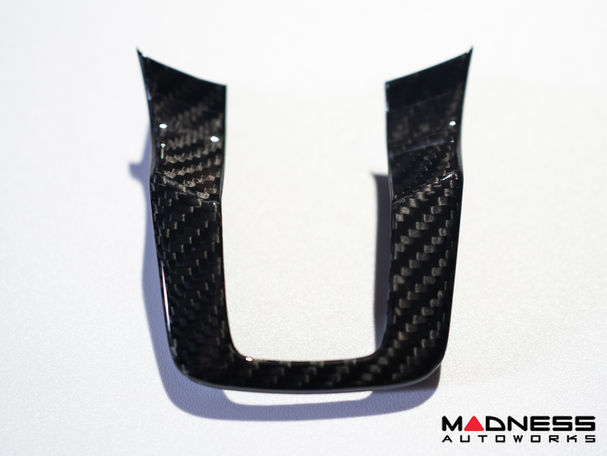 Jaguar F-TYPE Interior Trim - Carbon Fiber - Steering Wheel Trim - R - Flat Bottom Style Wheel
